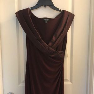 Ralph Lauren Plum Long Gown Size 4 *New*
